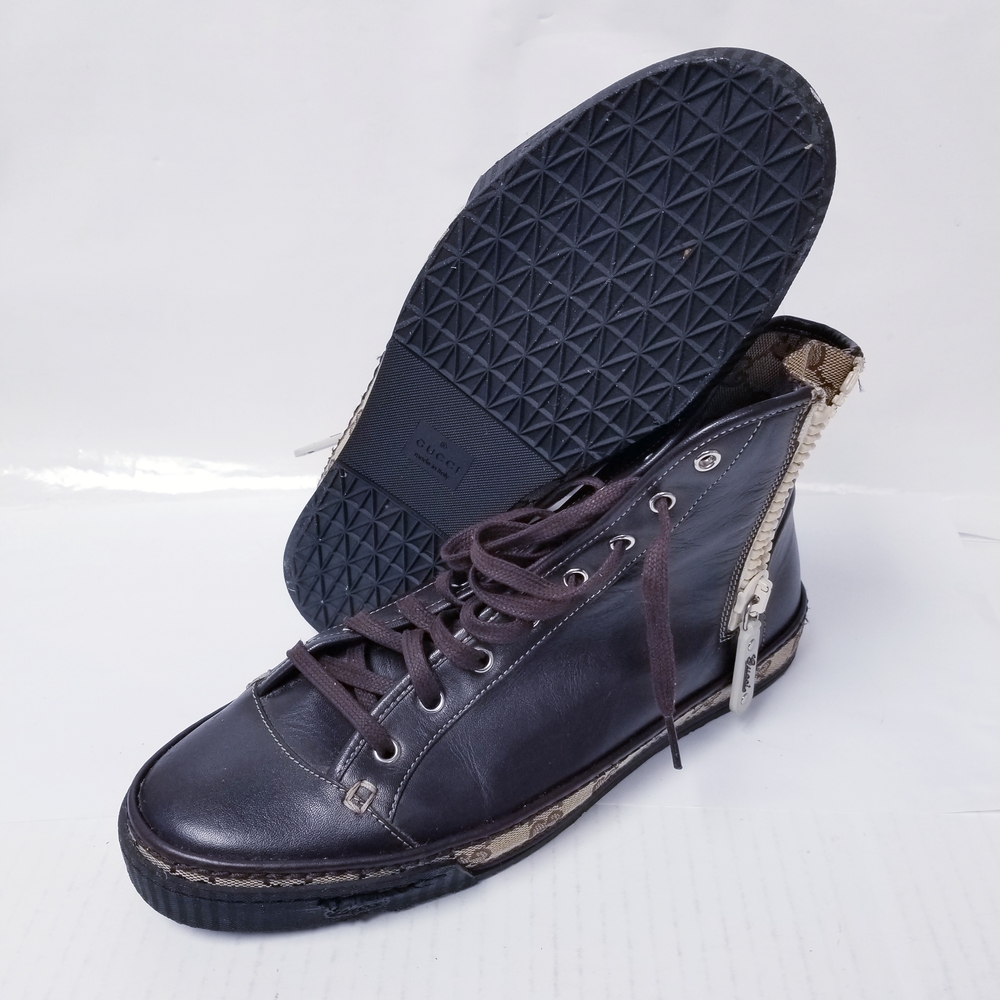 Gucci Black High-Top Sneakers - Picture 5 of 7